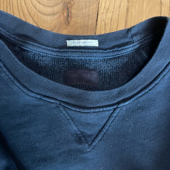 MOTHER Crewneck Demin the Drop Sweatshirt - Picture 10 of 12